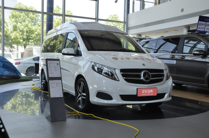 奔驰全新V级房车版 配车顶升降帐篷